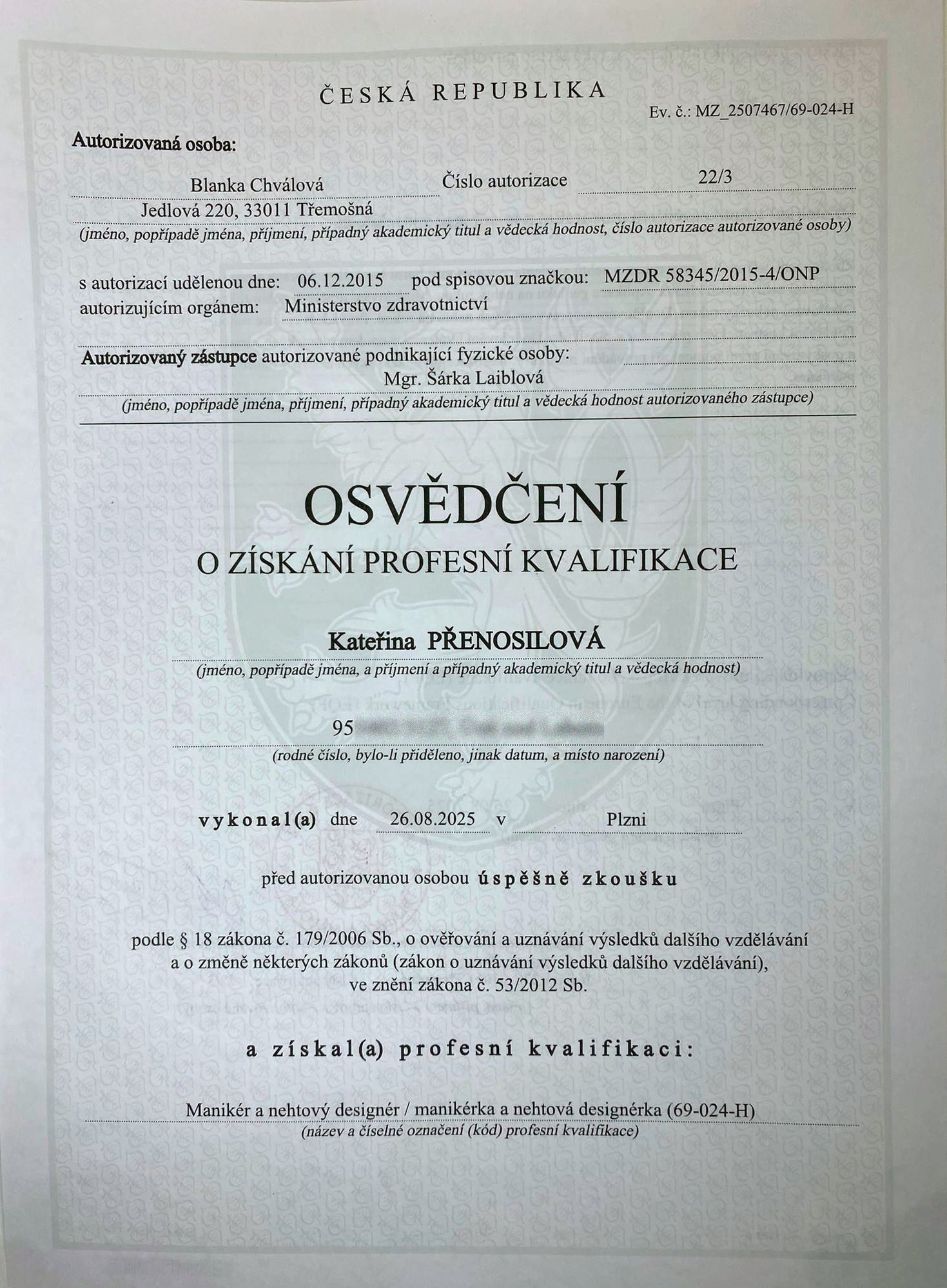 Osvědčení